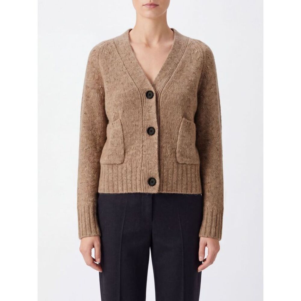 Allude Women Pure Cashmere V-Neck Cardigan Allude With Patch Pockets